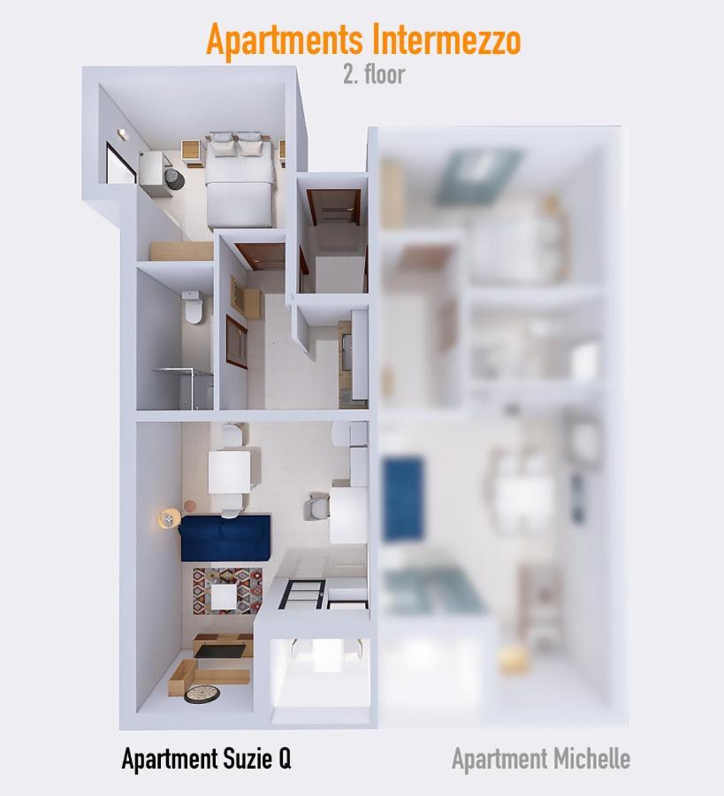 Apartment Suzie Q - Intermezzo With Sea View Рабац Экстерьер фото
